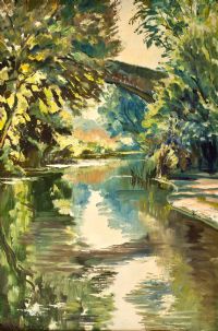 RIVER REFLECTIONS by Allan Ardies at Ross's Online Art Auctions
