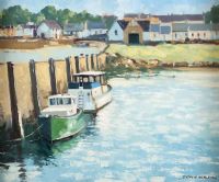 BALLYWALTER HARBOUR by Dennis Orme Shaw at Ross's Online Art Auctions