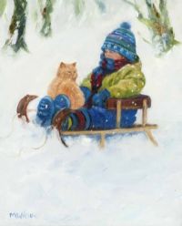 SLEIGH RIDE by Marjorie Wilson at Ross's Online Art Auctions