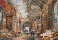 OLD SMITHFIELD MARKET, BELFAST by Colin Gibson at Ross's Online Art Auctions