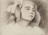 YOUNG BRETON GIRL by Unknown Artist at Ross's Online Art Auctions