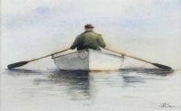 ROWING BOAT by Lawrence Chambers at Ross's Online Art Auctions