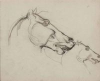 HORSE STUDY by John Luke RUA at Ross's Online Art Auctions