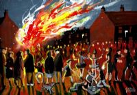BONFIRE RITUAL by Cupar Pilson at Ross's Online Art Auctions