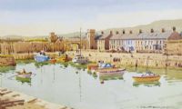CARNLOUGH HARBOUR by Samuel McLarnon UWS at Ross's Online Art Auctions