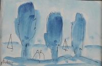 THREE TREES by Markey Robinson at Ross's Online Art Auctions