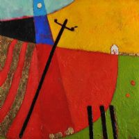 TWO IN THE GREEN FIELD by James May at Ross's Online Art Auctions