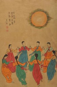 DANCERS by Chinese School at Ross's Online Art Auctions