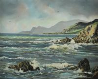 SHOWERS, ACHILL ISLAND by David Overend at Ross's Online Art Auctions