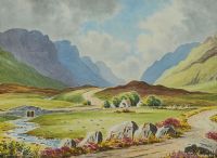THE BARNESMORE GAP, DONEGAL by George Farrell at Ross's Online Art Auctions