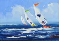 SAILING by Michelle Carlin at Ross's Online Art Auctions