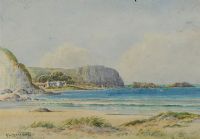 SHORE SCENE by George W.  Morrison at Ross's Online Art Auctions