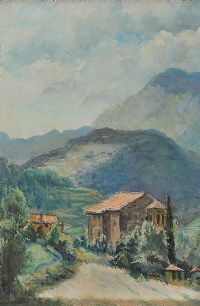 VILLEFRANCHE, THE PYRENEES by Allan Ardies at Ross's Online Art Auctions
