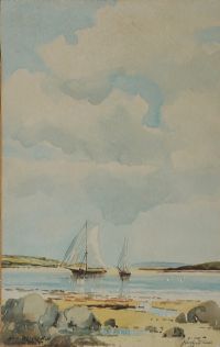 NEAR KILLYLEAGH by Rowland Hill RUA at Ross's Online Art Auctions