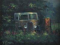 OLD THORNCROFT LORRY by James Downie at Ross's Online Art Auctions