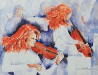 THE MUSICIANS by Judith Caulfield Walshe at Ross's Online Art Auctions