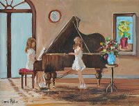 THE MUSIC ROOM by Lorna Millar at Ross's Online Art Auctions