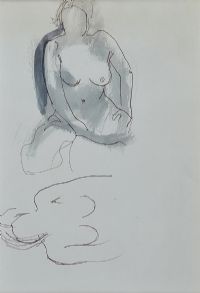 FEMALE NUDE STUDY by George Campbell RHA RUA at Ross's Online Art Auctions