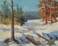 WINTER FOREST by S.Kyeiulf at Ross's Online Art Auctions