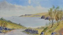 CUSHENDUN BAY FROM TORR HEAD by J. Suitters at Ross's Online Art Auctions