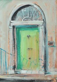 NUMBER 46, THE GREEN DOOR by Con Campbell at Ross's Online Art Auctions