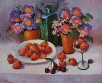 STRAWBERRIES by Nikifor at Ross's Online Art Auctions