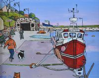 BOLD VENTURE, CARNLOUGH by Kenlito at Ross's Online Art Auctions