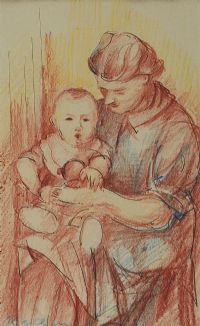 MOTHER & CHILD by Kieran McGoran at Ross's Online Art Auctions
