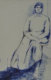 SEATED WOMAN by Tom Carr HRHA HRUA at Ross's Online Art Auctions