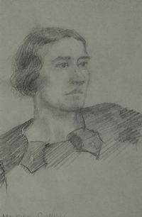 FEMALE PORTRAIT by Maurice Canning Wilks ARHA RUA at Ross's Online Art Auctions