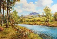 RIVER NEAR SLEMISH by Denis Thornton at Ross's Online Art Auctions