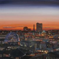 ROOFTOPS, BELFAST CITY CENTRE by Tanya Smith at Ross's Online Art Auctions