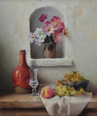 FLOWERS & GRAPES by Robert Chailloux at Ross's Online Art Auctions
