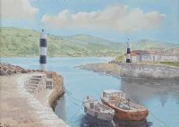 CARNLOUGH HARBOUR by Susan Forth at Ross's Online Art Auctions