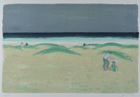 ON THE BEACH by Hans Potthoff at Ross's Online Art Auctions