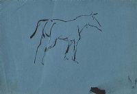 HORSE STUDY by Basil Blackshaw HRHA HRUA at Ross's Online Art Auctions