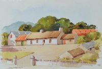 THATCHED COTTAGE, COUNTY ANTRIM by Samuel McLarnon UWS at Ross's Online Art Auctions