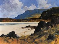BEYOND THE DUNES, DONEGAL by Hugh McIlfatrick at Ross's Online Art Auctions