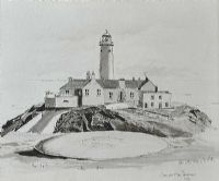 FANAD HEAD LIGHTHOUSE by Kenneth King at Ross's Online Art Auctions