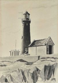 THE LIGHTHOUSE by Kenneth King at Ross's Online Art Auctions