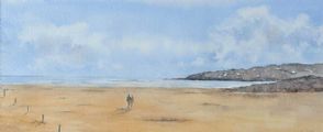 PORTSTEWART STRAND by Claire Loane at Ross's Online Art Auctions