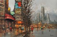 PARIS STREET SCENE by Bruno Nardini at Ross's Online Art Auctions