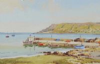 THE NEW PIER, CUSHENDALL by Samuel McLarnon UWS at Ross's Online Art Auctions