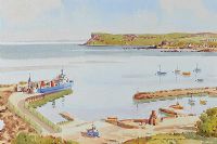 THE CAMPBELLTOWN FERRY IN BALLYCASTLE BAY by Samuel McLarnon UWS at Ross's Online Art Auctions