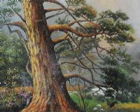 TREES IN THE WOODS by Russian School at Ross's Online Art Auctions