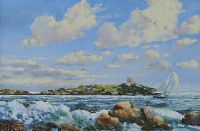 DALKEY SOUND by Carl Strickland at Ross's Online Art Auctions
