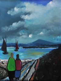 NIGHTSCAPE, DOWNINGS by Eileen Gallagher at Ross's Online Art Auctions