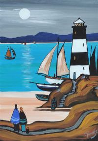 THE LIGHTHOUSE by J.P. Rooney at Ross's Online Art Auctions