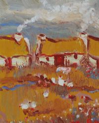 HOMES OF DONEGAL by Marie Carroll at Ross's Online Art Auctions