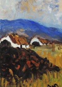 CONNEMARA COTTAGES by Desmond Murrie at Ross's Online Art Auctions
